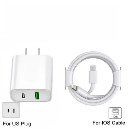 Fast USB-C Charger for EU Plug